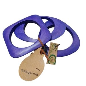 The Earth Collection wooden bracelets set of 3